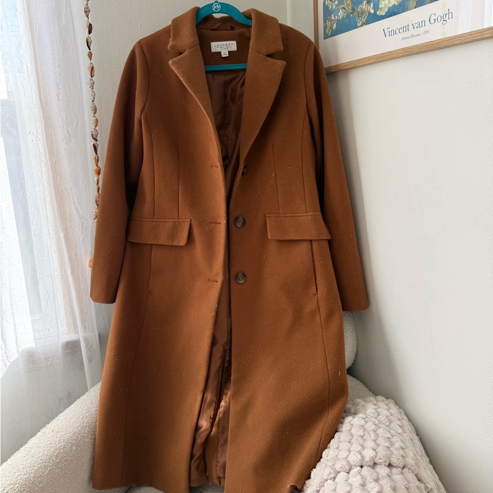 Brown wool coat